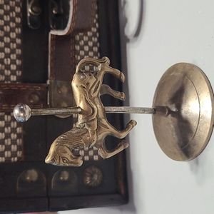 VTG Brass Carousel Horse